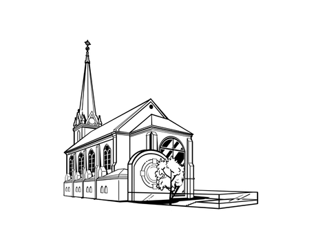 Grafik der Kirche St. Nicolaus