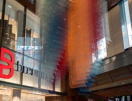 Aquarell von Tomislav Topic im Westfield Hamburg Überseequartier.