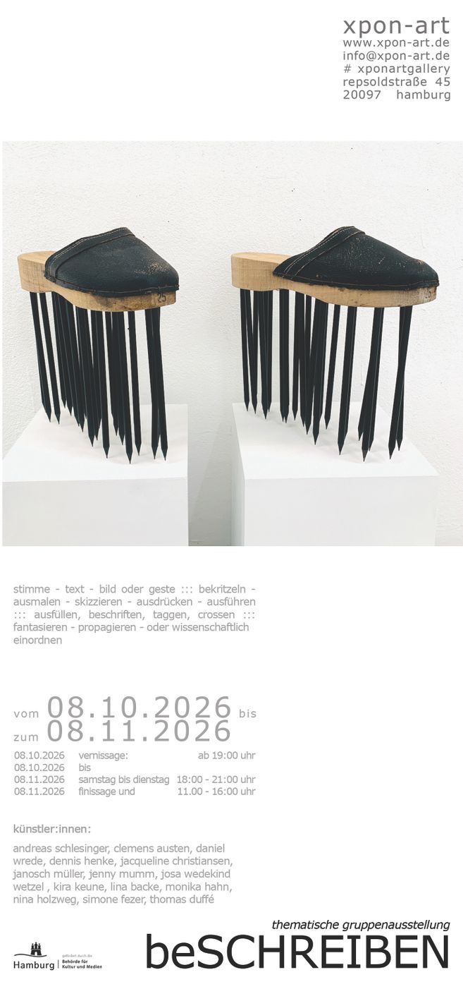 Vorderseite des Ausstellungsflyers