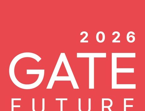 Logo mit einem stilisierten Papierflieger und dem Wort 'GATE'.