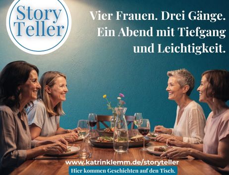 Vier Frauen. Drei Gänge. Ein Abend mit Tiefgang und Leichtigkeit. Hier kommen Geschichten auf den Tisch.