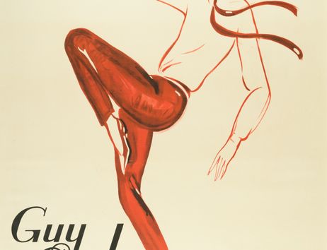 Ein Plakat mit einer tanzenden Person.