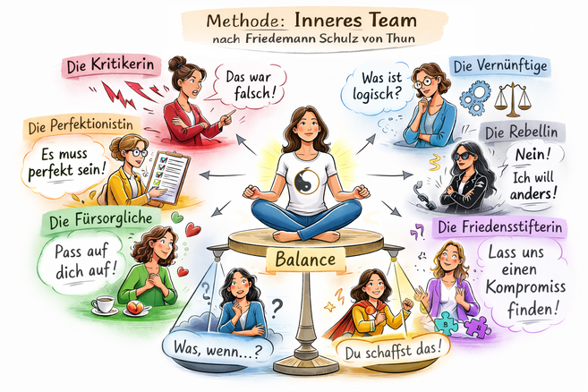 Modell des Inneren  Teams von Friedemann Schulz von Thun l