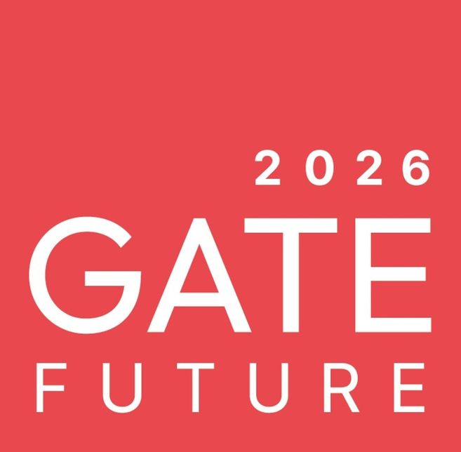 Logo mit einem stilisierten Papierflieger und dem Wort 'GATE'.