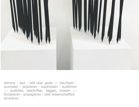Vorderseite des Ausstellungsflyers