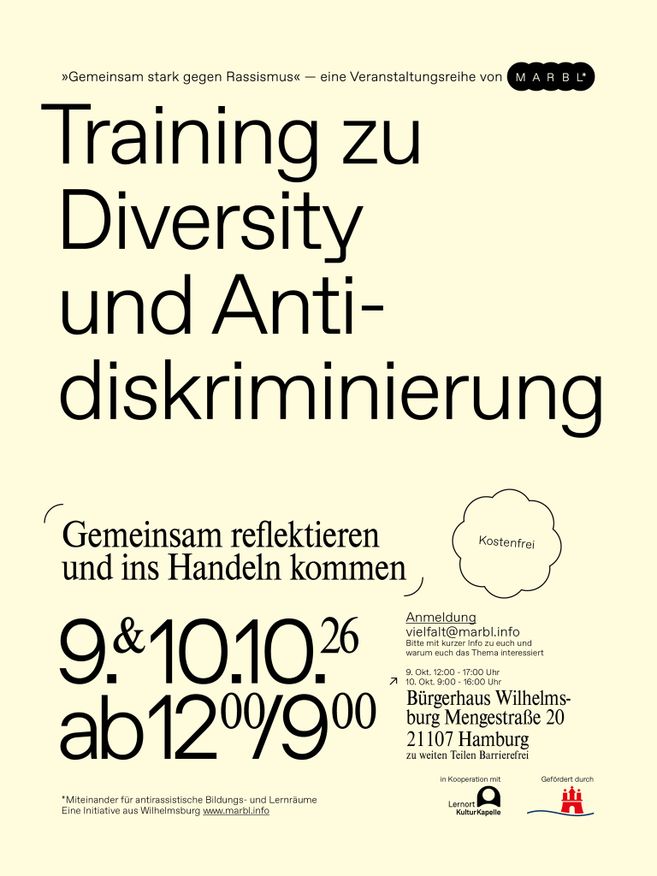 Informationen zum Training zu Diversity und Antidiskriminierung