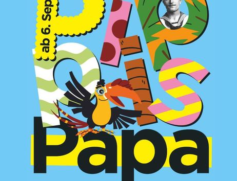 Plakatmotiv der Ausstellung „Pippis Papa“