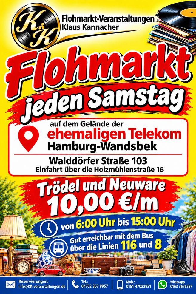 jeden Samstag Flohmarkt