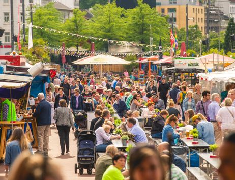 St. Pauli Nachtmarkt auf dem Spielbudenplatz
