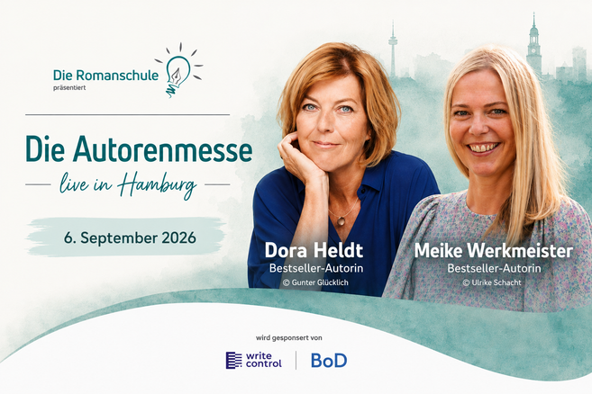 Komm zur Autorenmesse 2026 mit Dora Heldt, Meike Werkmeister und nimm an mitreißenden Workshops zum Schreiben teil.