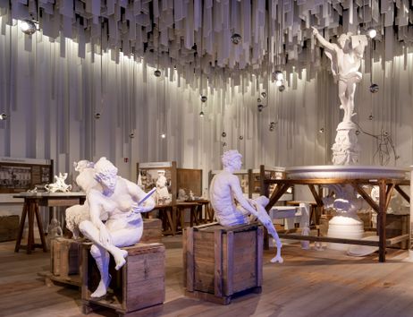 Blick in die Ausstellung der Wasserkunst
