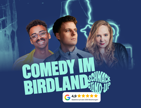 4-6 Comedians, 1 Mikrofon, 120 Minuten beste Unterhaltung.   Gestatten, unsere SCHNACK Stand-Up Comedy Show im legendären BIRDLAND!   Jede Woche stellen wir euch 4-6 fabelhafte Comedians vor, die ihr neustes Material dabei haben. Das heißt für euch: Zurücklehnen, Drink genießen und die Lachmuskeln stählen! Beste Stimmung garantiert!   Also schnapp dir deine Liebsten, die mal wieder einen fröhlichen Abend und ein bisschen Lachen vertragen könnten, und kommt vorbei!   Unsere Comedians sind bekannt aus u.a. Falsch, aber Lustig, NDR Comedy Contest, Night Wash, Comedy Central Roast Battle, Comedy Studio Berlin, Stand-Up 44, 4 Feinde, Kampf der Künste uvm.   Mit einer großen Auswahl an kühlen Getränken und feinsten Cocktails seid ihr auf jeden Fall gut versorgt!   +++ Ab 18 Jahren +++   Wir freuen uns auf euch! Euer SCHNACK Stand-Up Team