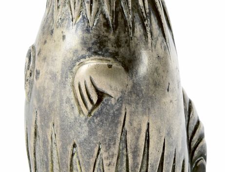 Silberne Skulptur eines Bibers von Ewald Mataré, 1964.