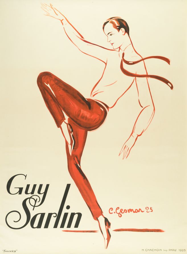 Ein Plakat mit einer tanzenden Person.